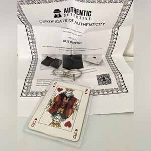 Louis Vuitton Damier King Red Hearts COA RARE Soho Casino Paris 2008 Card Charm